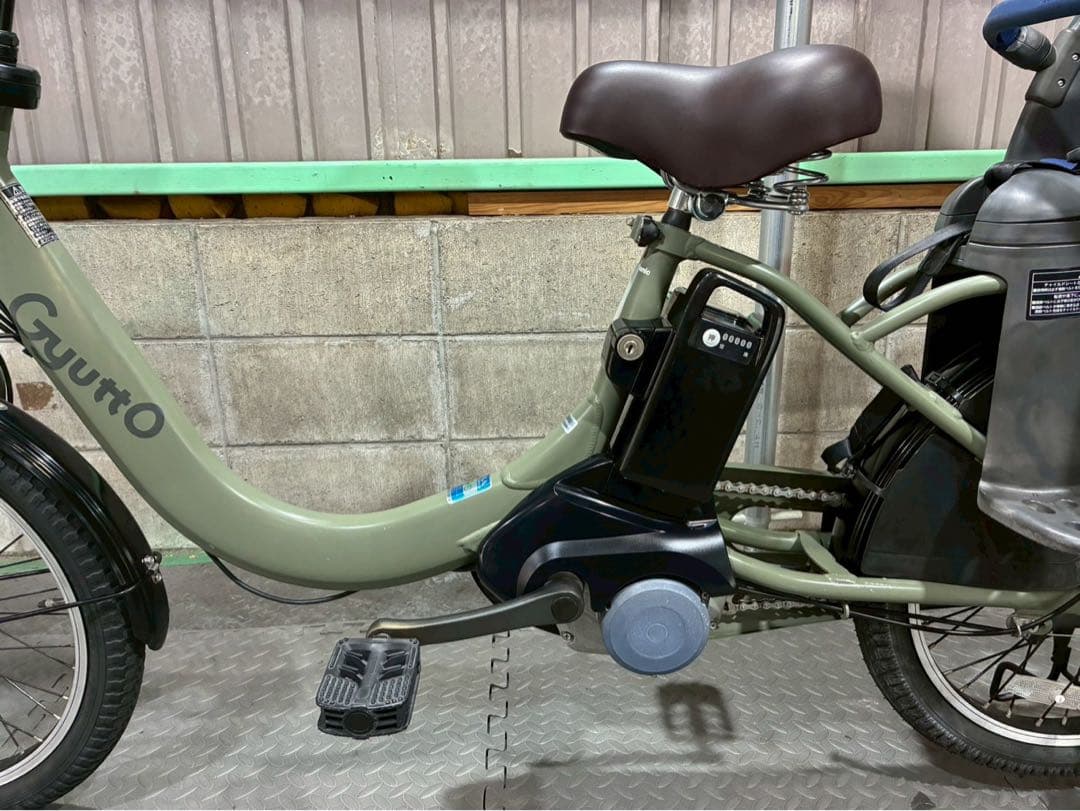 №3725電動自転車パナソニック　ギュット 20インチ✨大容量バッテリー✨