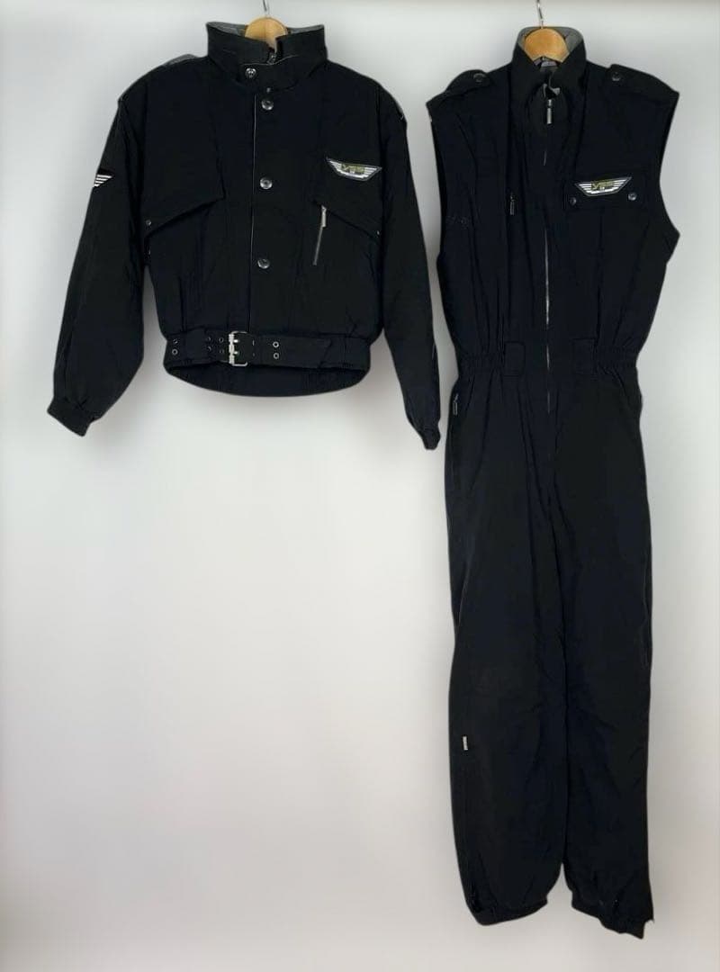 YAMAHA スキーウエア上下セット メンズL　マットブラック