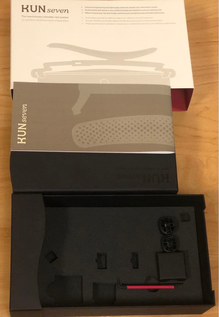 KUN seven クンセブン 箱・説明書・ 付属品あり バイオリン肩当て4/4