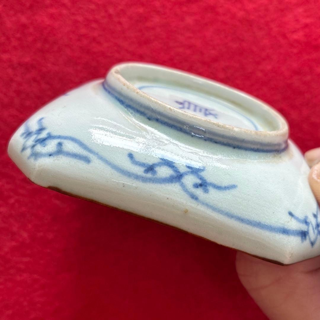 古伊万里　型摺　豆皿　小皿　江戸時代　①