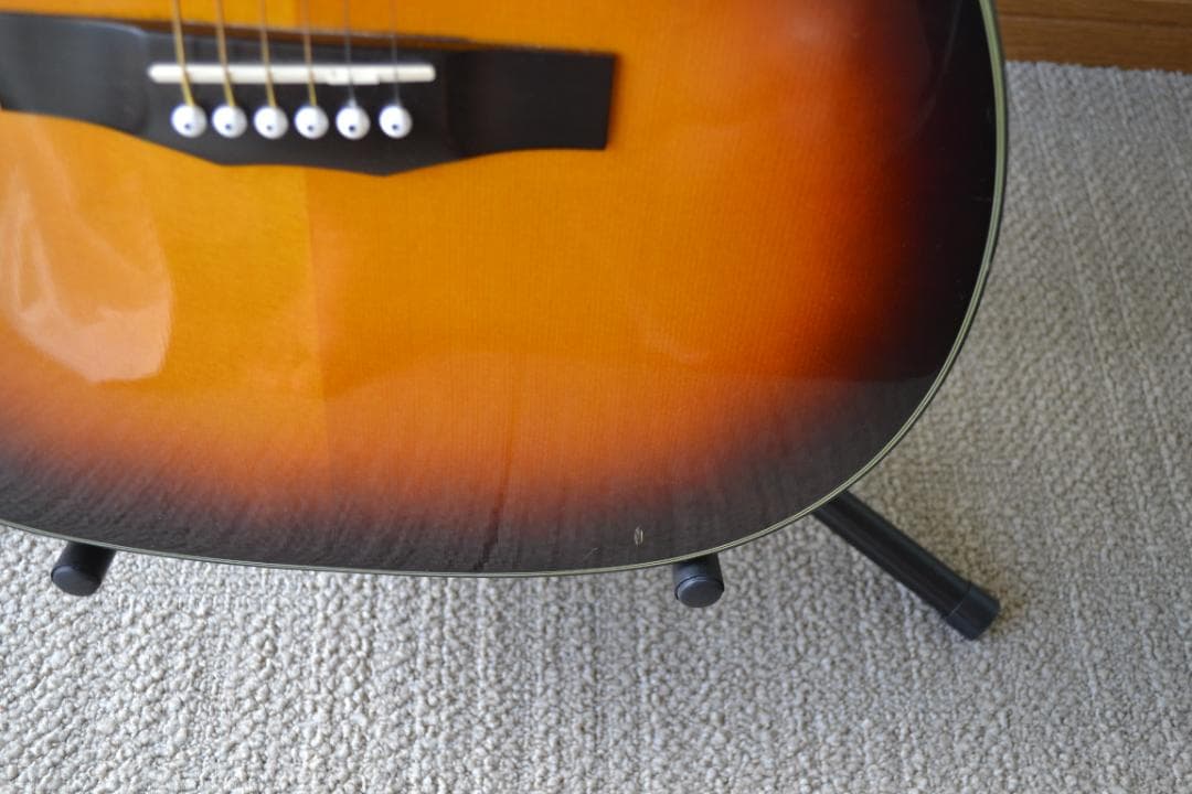 morris F-01TS　モーリス　アコースティック　ギター付属品付