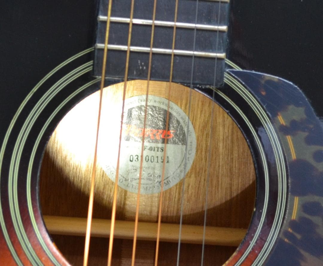 morris F-01TS　モーリス　アコースティック　ギター付属品付