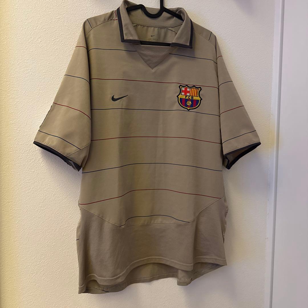 正規品 FCバルセロナ アウェイユニフォーム L 00s Nike