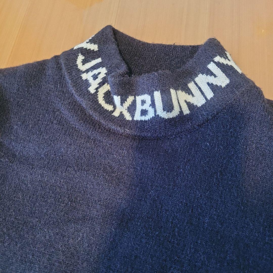 防風防寒お洒落❤ジャックバニー 裏地付きハイネックロゴニット☆