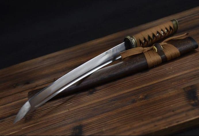 菊一文脇差短刀 日本刀 模造刀 模擬刀 武蔵 肋差 刀装具