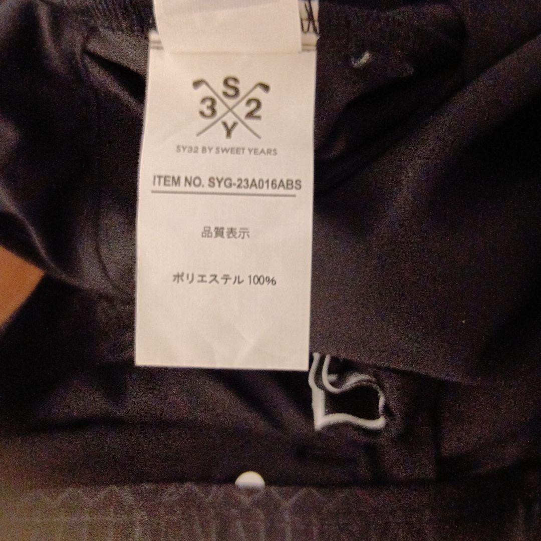 未使用品　sy32 by sweet years ブラック　総柄　Lサイズ相当