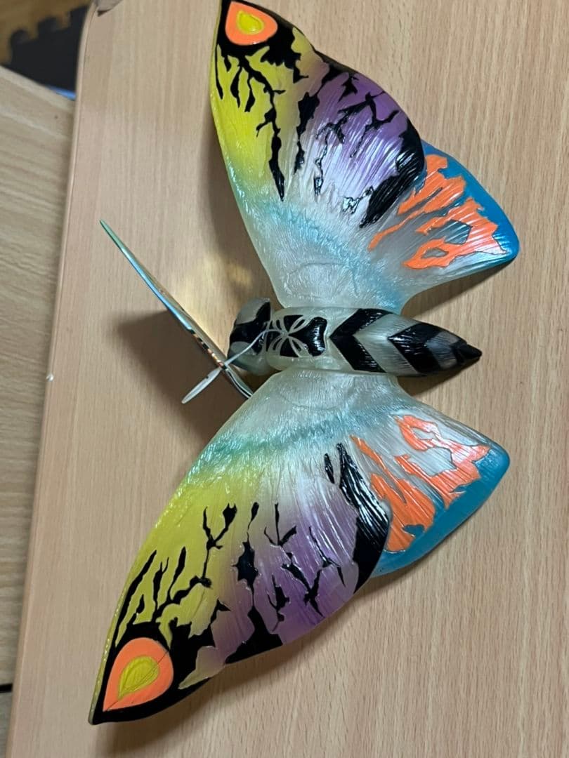 ☆バンダイソフビ東宝怪獣シリーズ☆劇場限定レインボーモスラ1998タグ付き☆