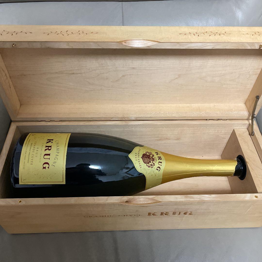 クリュッグ グランド キュヴェ NV ジェロボアム 3000ml 木箱入り　空瓶