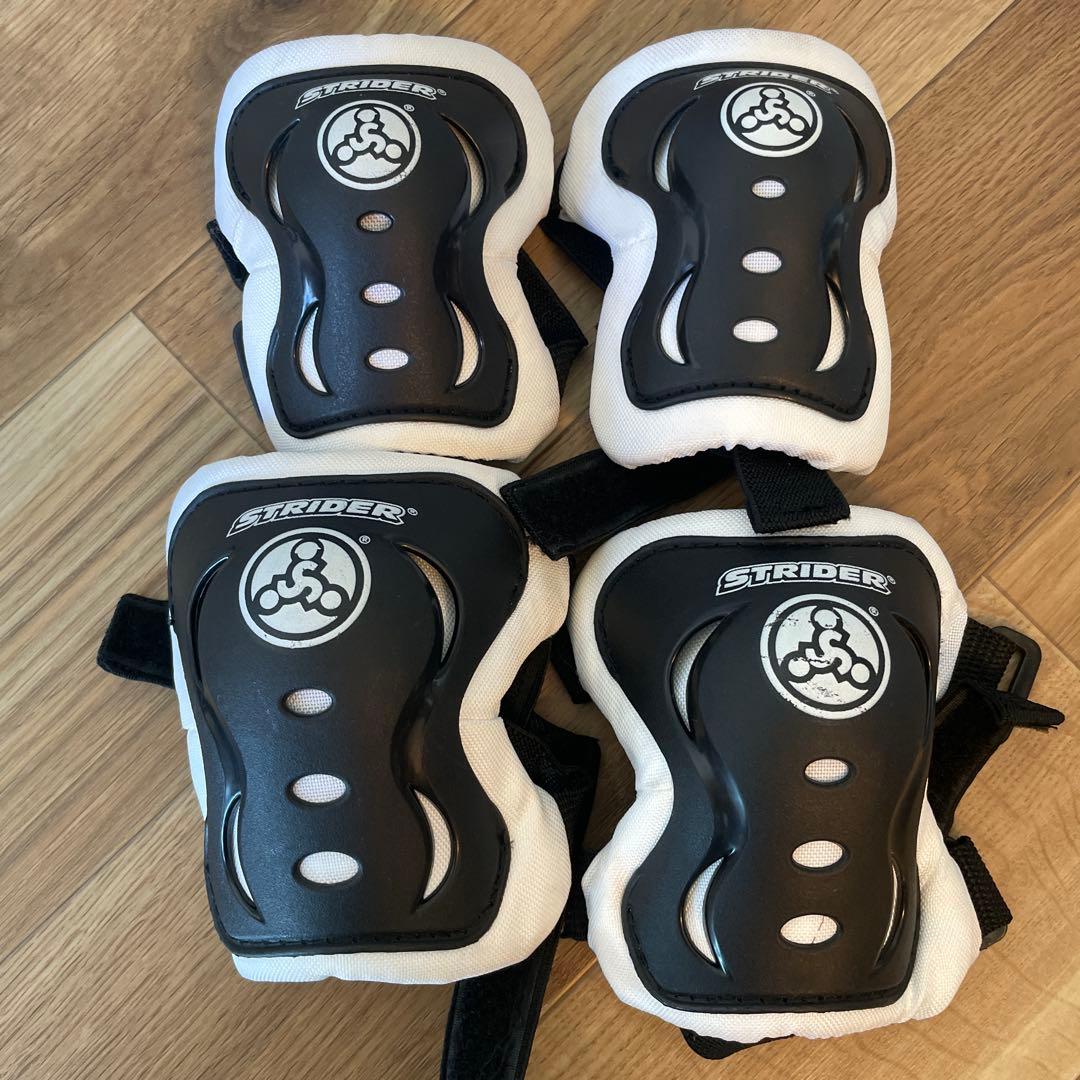 STRIDER 14X 子供用自転車 青ペダル付き　肘膝当て付き　ストライダー