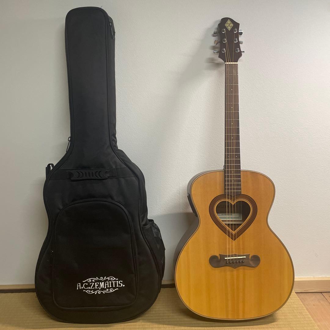 希少カワイイ❤️ ゼマイティス CAG-100HW-E アコギ　エレアコ　ハート