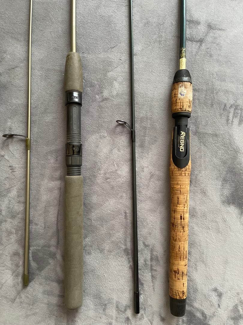 トラウトロッドとスピニングリールセット