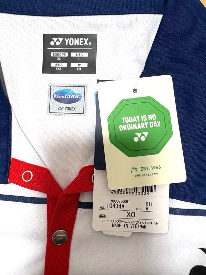 ヨネックス YONEX バドミントン ウェア 10434A ホワイト　XOサイズ