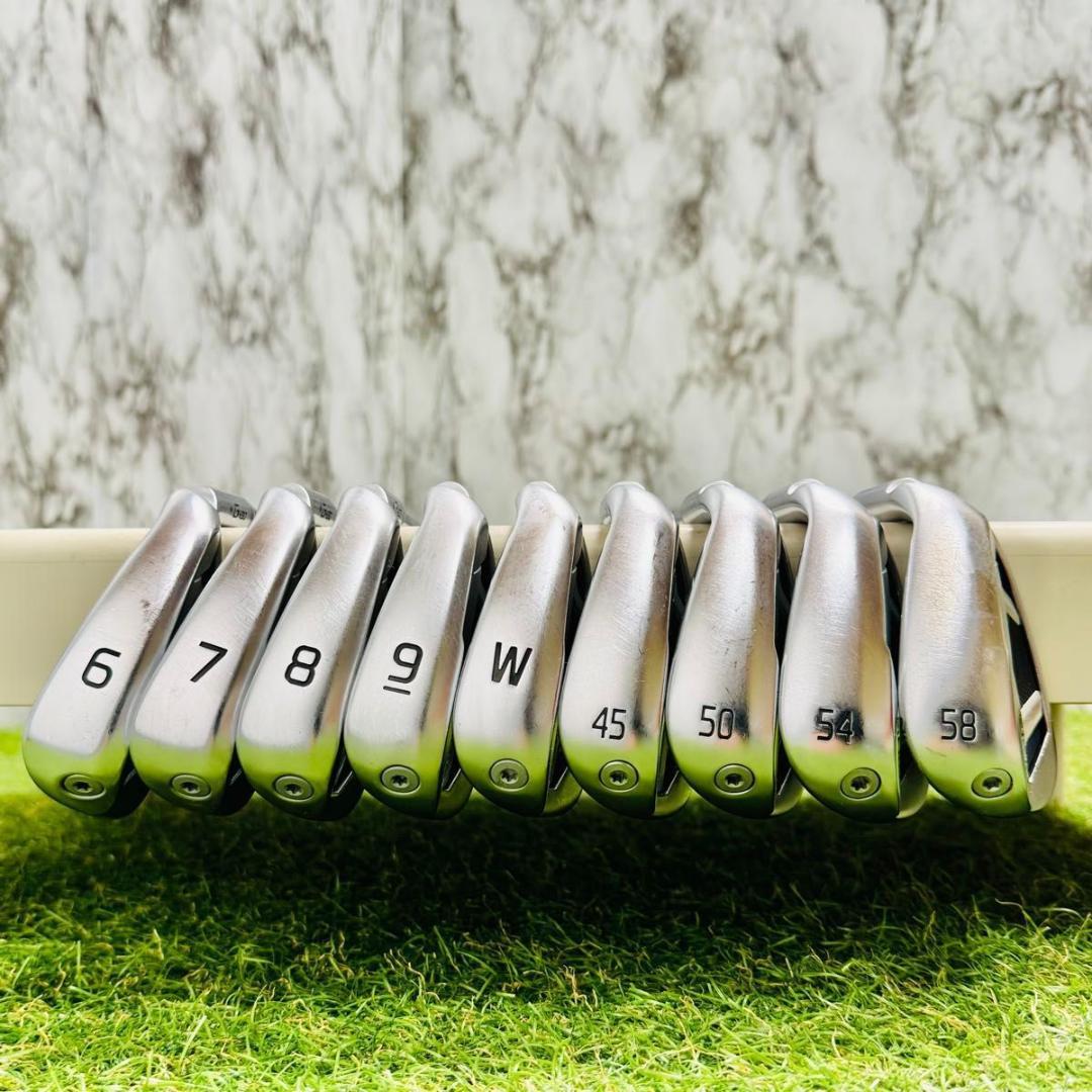 【豪華9本】ピン G430 黒ドット メンズアイアンセット スチール S