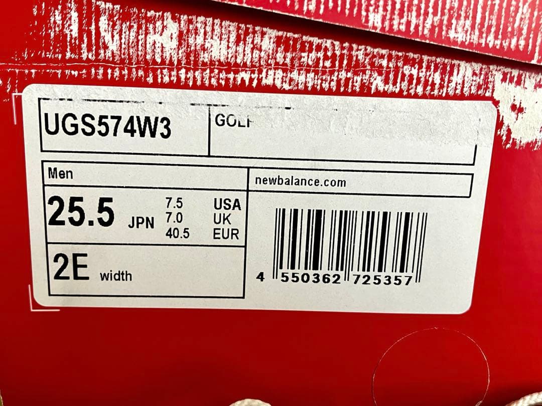 美品　ニューバランス ゴルフシューズ UGS574 25.5 2E