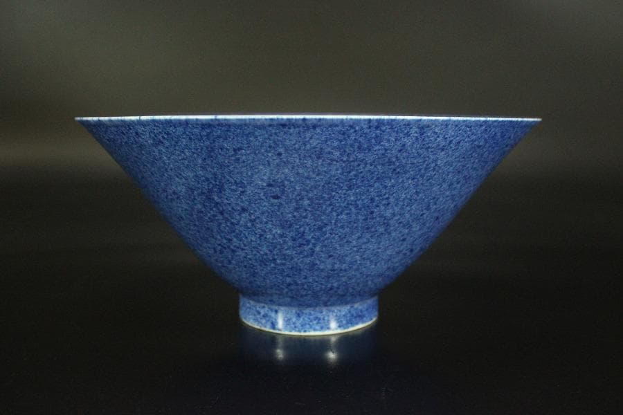 中国美術 唐物 南京吹墨 菓子器 碗 乾隆年製 瑞雲居珍蔵 書箱(RC908)