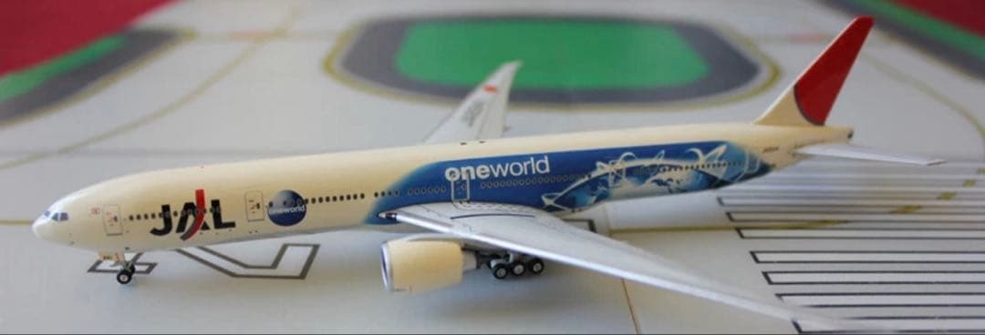 【レア】値下げPhoenix日本航空B777-300ワンワールドモデル1:400