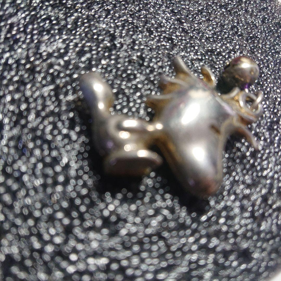 キャラクター チャーム 約3cm40年前位のキーホルダートップメッキ