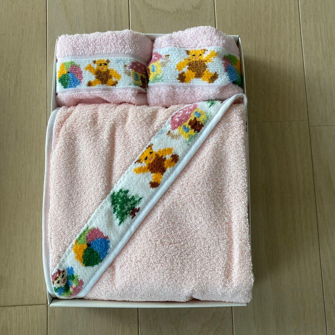 未使用品 フェイラー FEILER おくるみ タオル ピンク