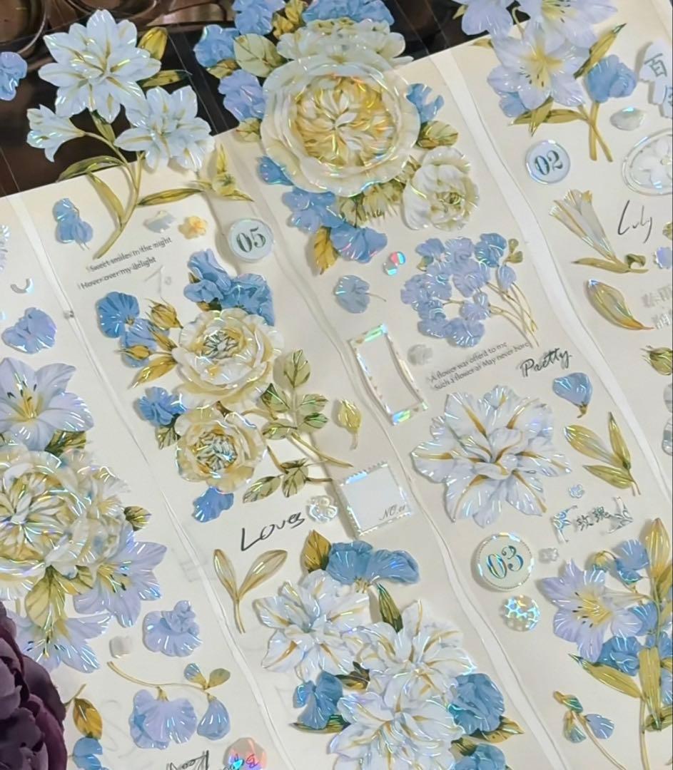 ⭐️SALE⭐️ 林野间《迭绪蓝》海外マスキングテープ　マステ 【2464】