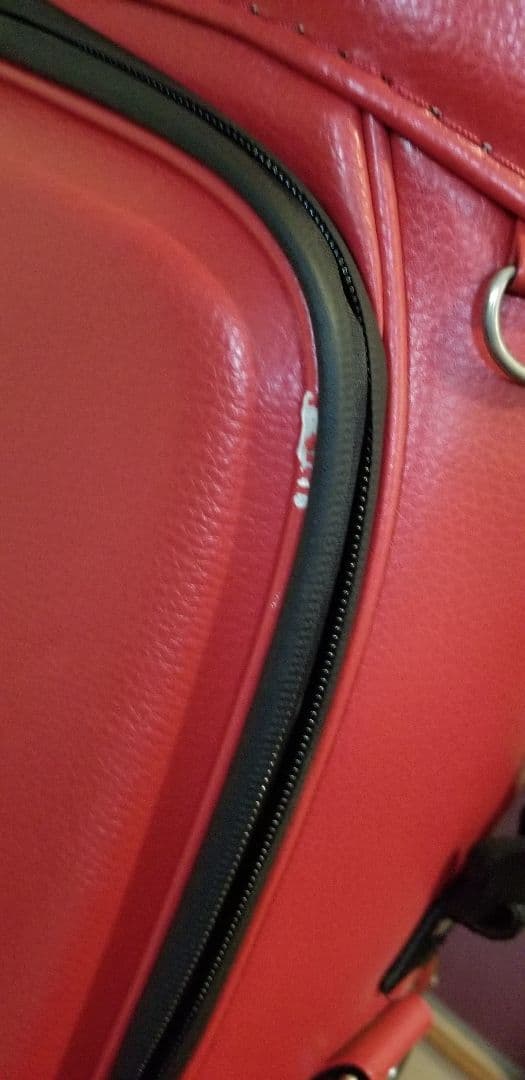 本間ゴルフ　キャディバッグ　スタンド式　9.5型 レッド