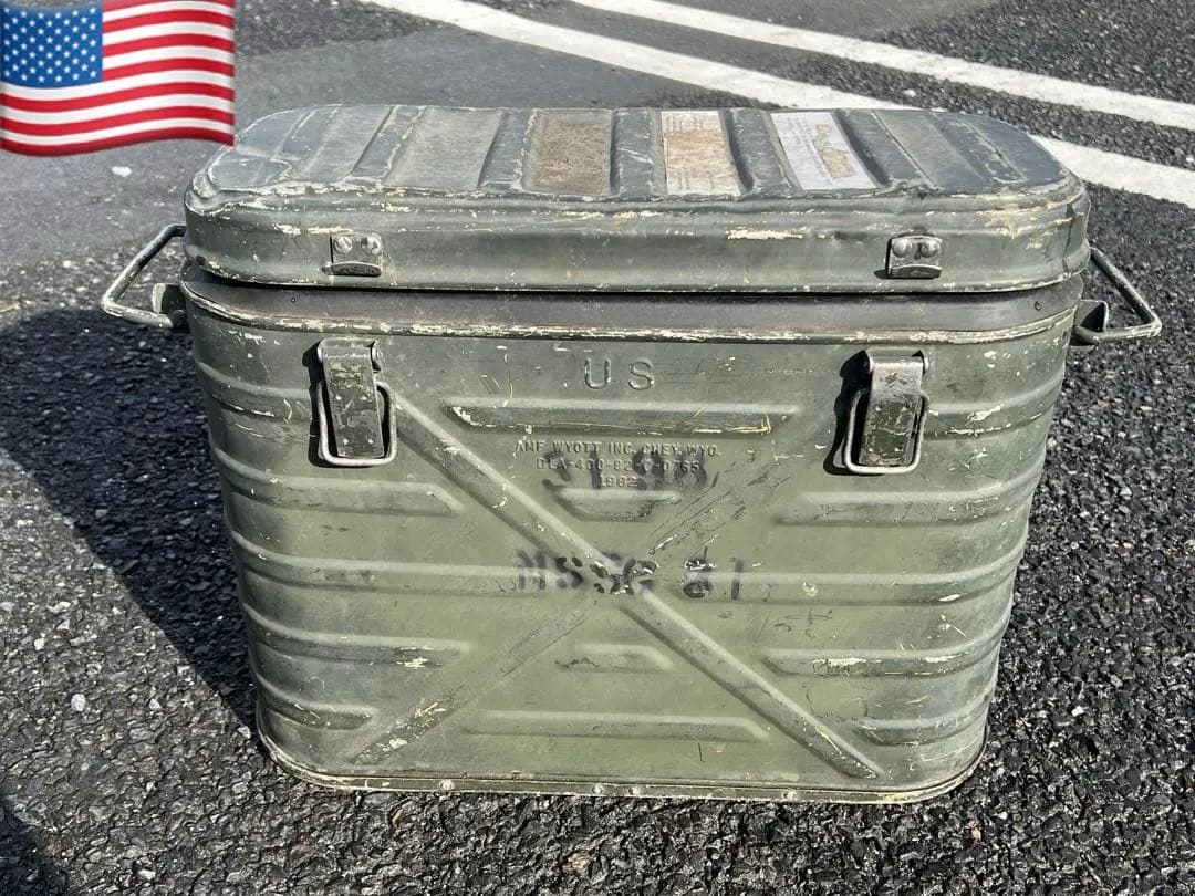 実物米軍　ベトナム戦争レトロ　USフードコンテナ　クーラーボックス
