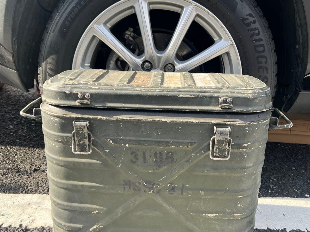 実物米軍　ベトナム戦争レトロ　USフードコンテナ　クーラーボックス