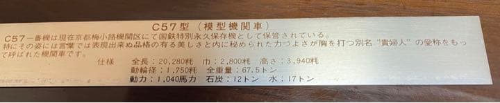 45年くらい前の蒸気機関車の模型です。