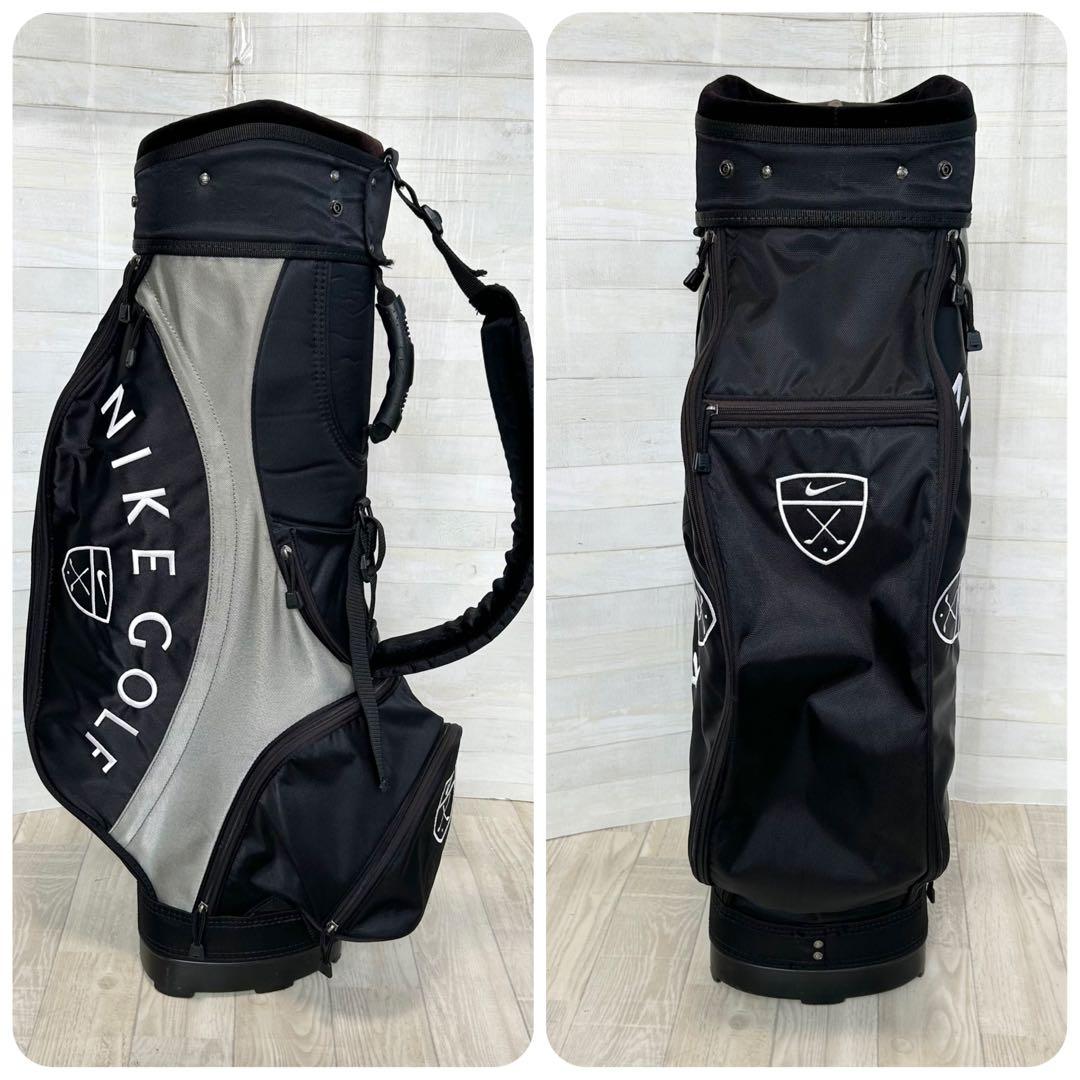 NIKI GOLF キャディバッグ ブラック&シルバー【5分割口】