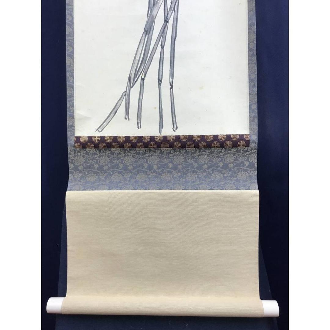 真作/大徳寺/紫野/山口大痴/宗秀/麦画賛/初夏の掛軸/名家伝来/AK-588