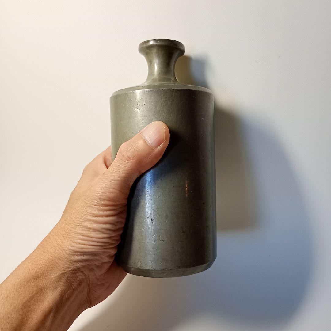 江戸時代　野弁当古錫製徳利　酒器