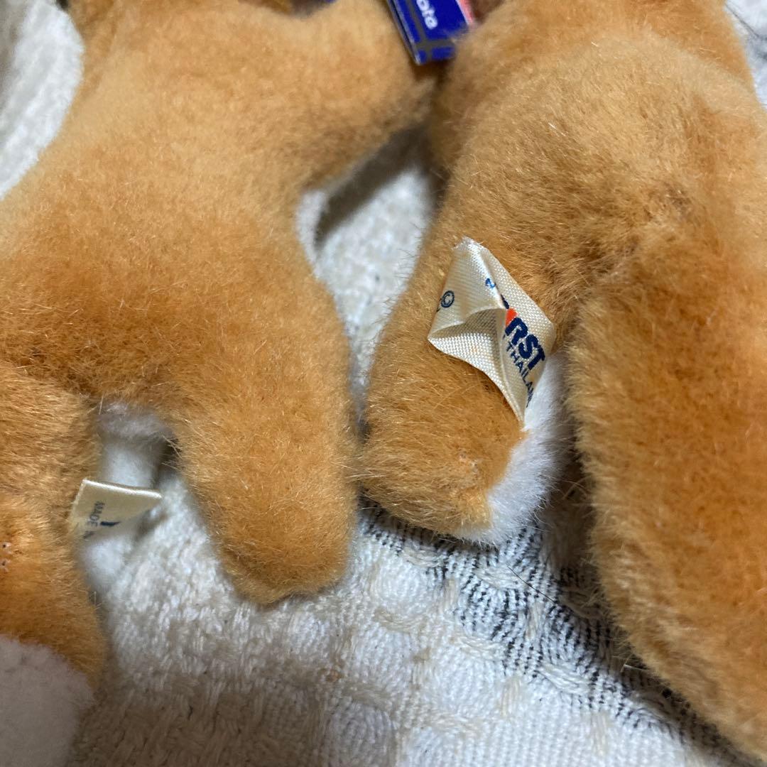 ファースト社 ヴィンテージ 森の小さな仲間達　キツネ　ぬいぐるみ　2コセット