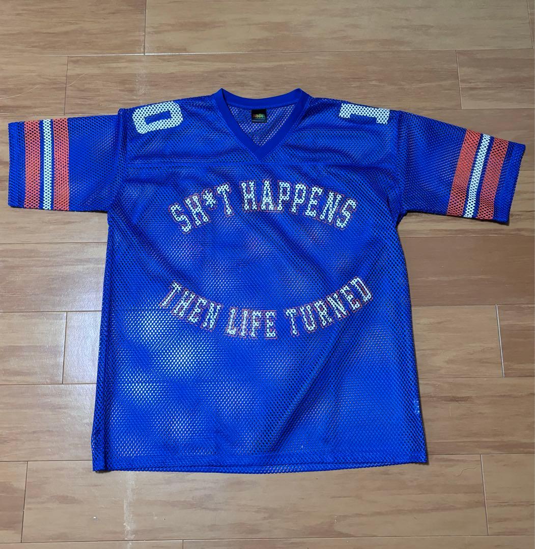 WANIMA football shirt ブルー L/XL