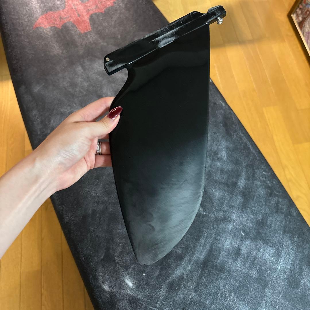 12日まで限定値下！DRAG ロングボード8’0 フィン付き 着払い ブラック赤