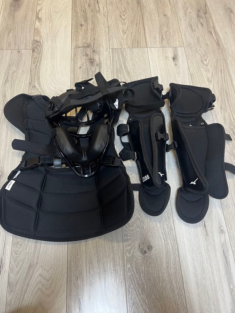 MIZUNO キャッチャー用防具 3点セット Sブラック