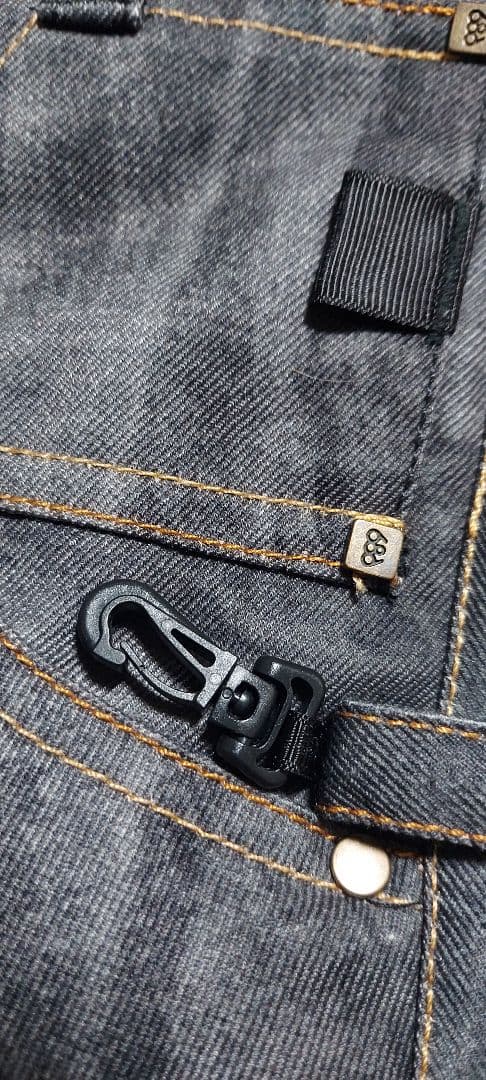 美品 686 スノーボードパンツ デニム風