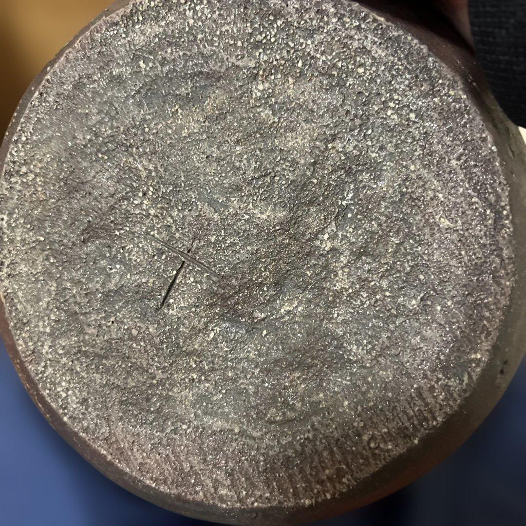 古備前 備前焼 江戸初期 桂又三郎 蕪徳利 鑑定箱 窯印丸