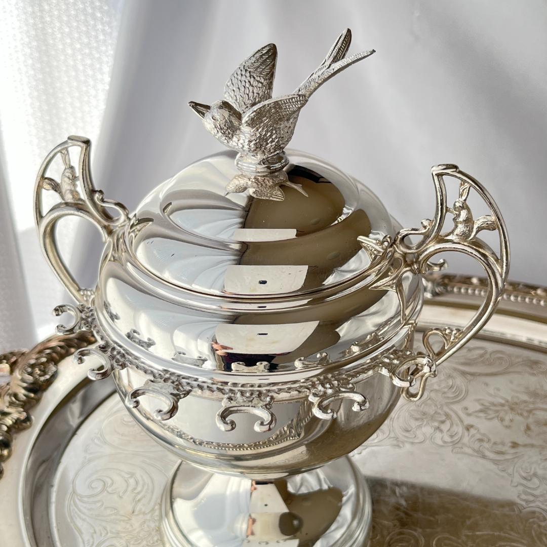 【BURKE & WALLACE】 スプーンホルダー 　兎のハンドル