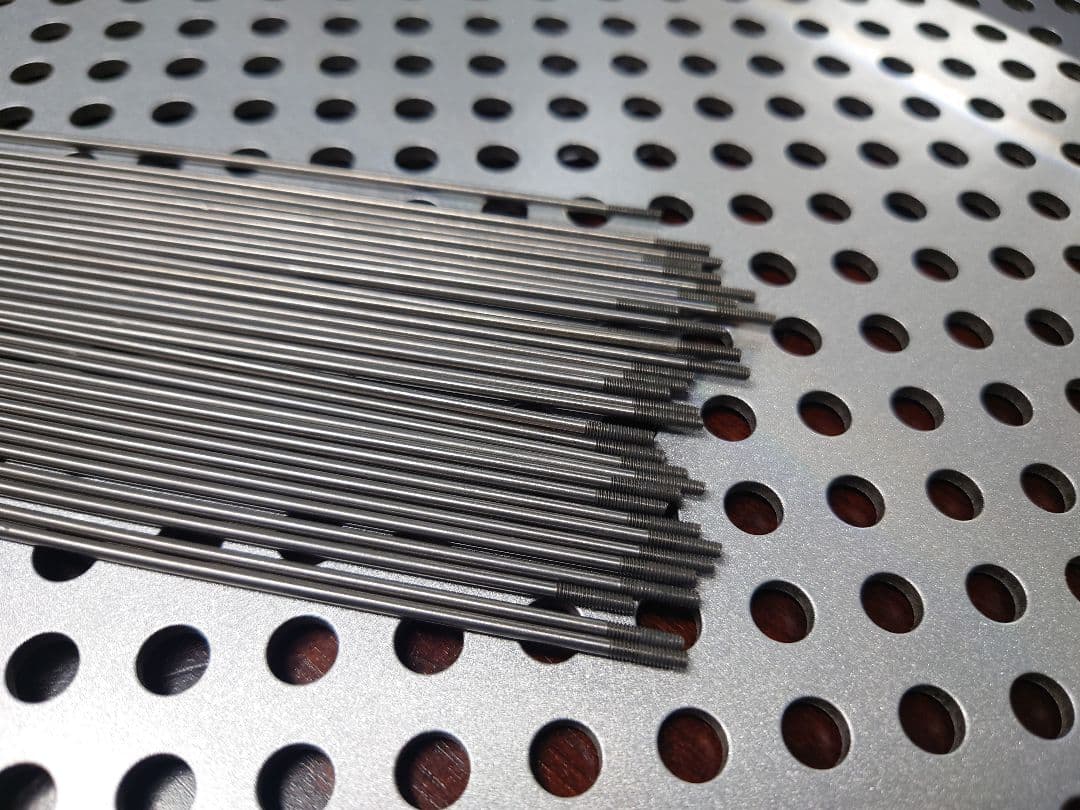 オールドパーツ 激レア 星チタンスポーク 2㎜ 266㎜ 14番 32本