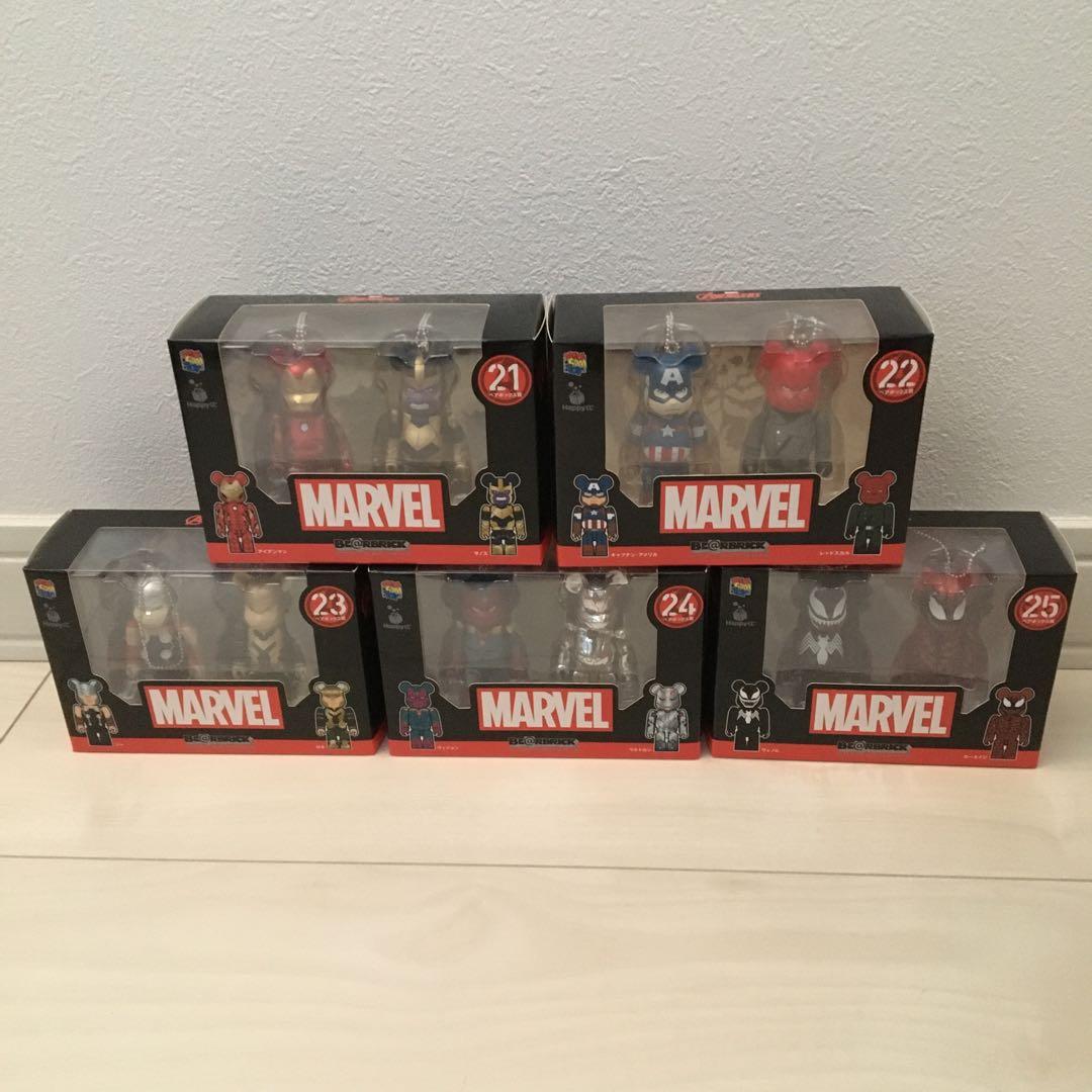 ベアブリック 新品　アイアンマン　ペアボックス　5種 コンプリートセット