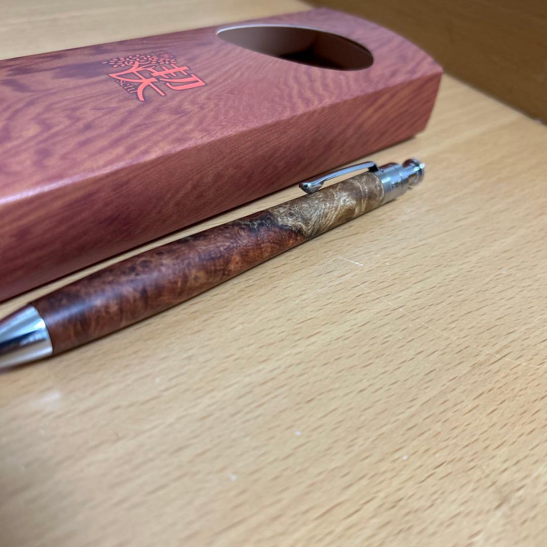 工房楔　ルーチェペン 花梨紅白(こぶ杢) 新品 ボールペン