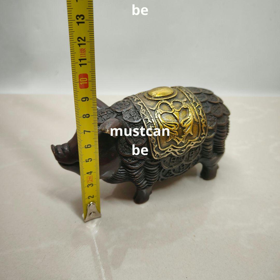 銅器 銭猪 茶道茶寵 客間 玄関 装飾品 工芸品 置物