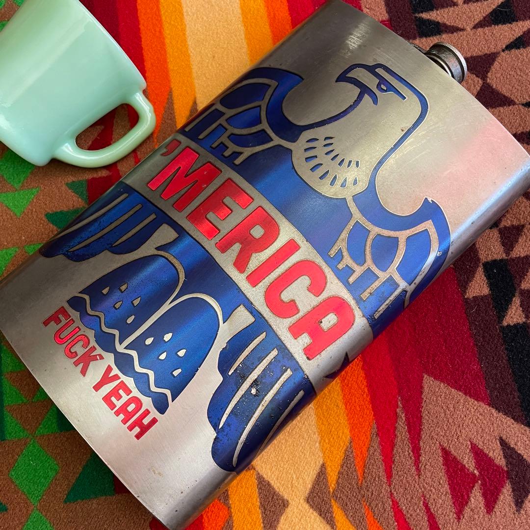 特大BIGサイズ！70's〜アメリカヴィンテージ　ウォッカボトルUSA酒イーグル