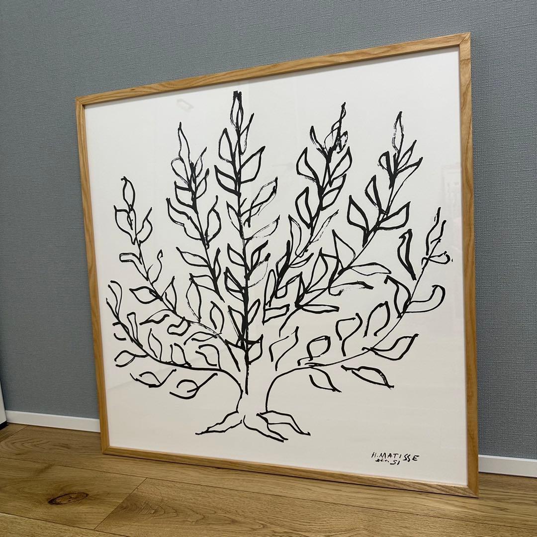 アンリ・マティス 「低木」ナチュラルフレーム　ポスター　IDEE イデー