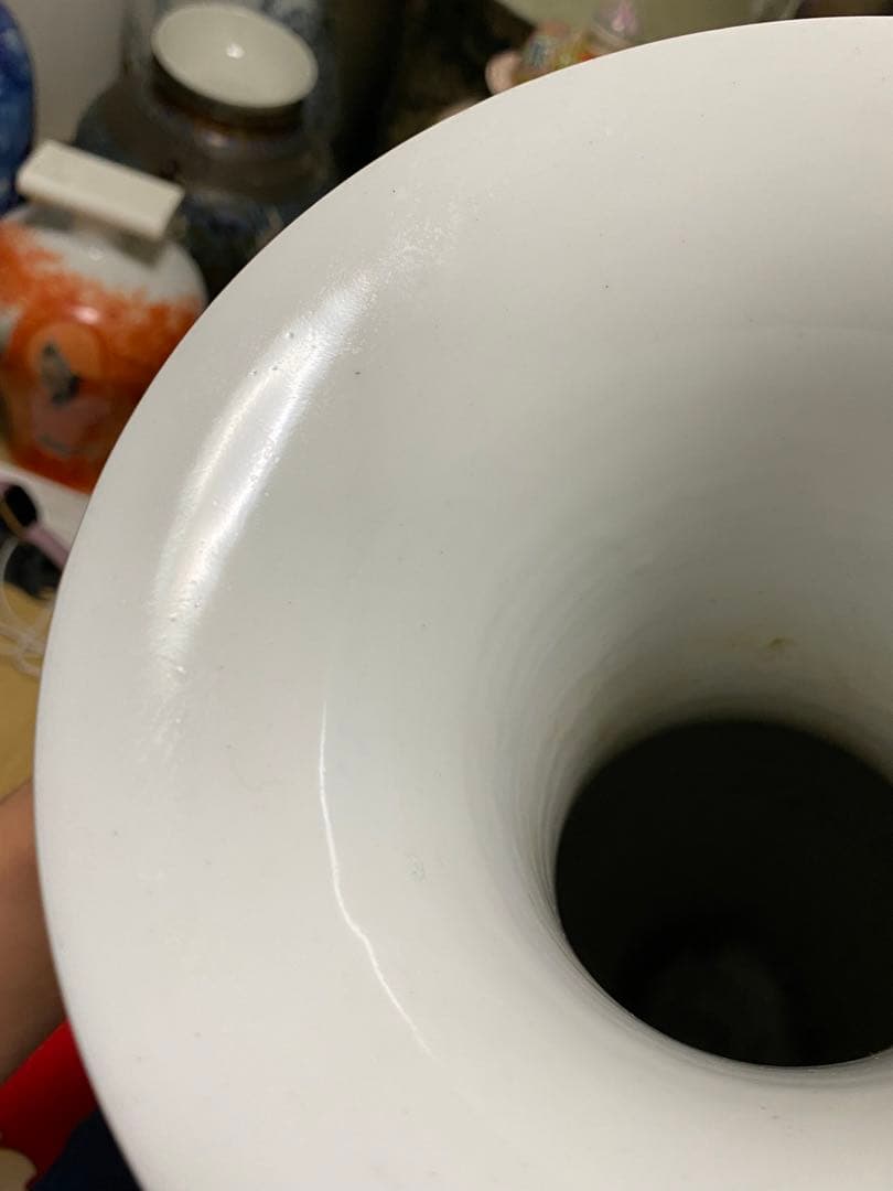 清朝　唐物　大清乾隆年製　彩色花鳥図花瓶　花器　骨董品　壺　古美術品