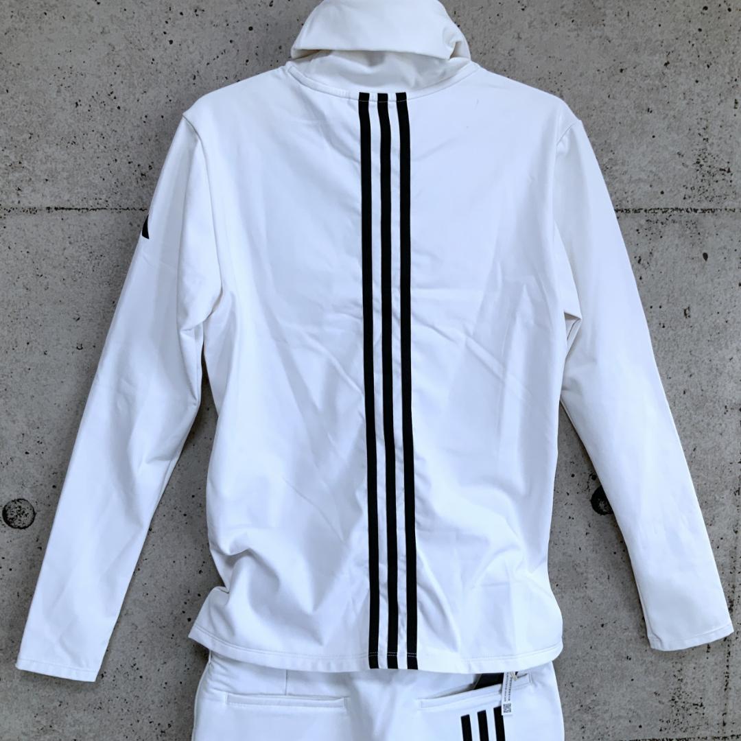 adidas 秋冬保温　セットアップ キルト長袖シャツ＆ボンディングスカート