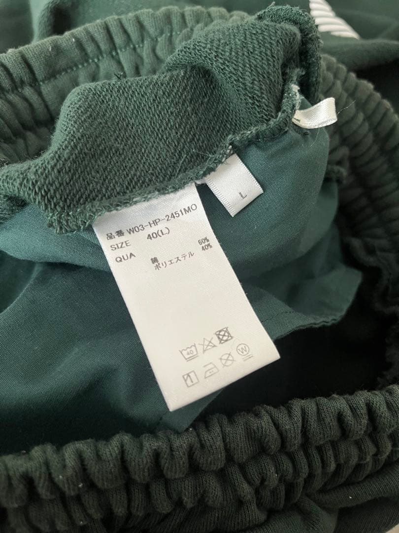 CRONOS ダークグリーン フーディー＆ショートパンツセット L