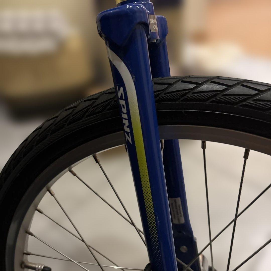 BRIDGESTONE 一輪車 20インチ 青　スピンズ