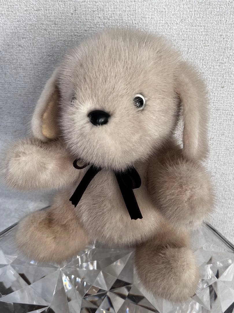 作家様　高級ミンク　犬　テディベア　ぬいぐるみ　ミンク100%