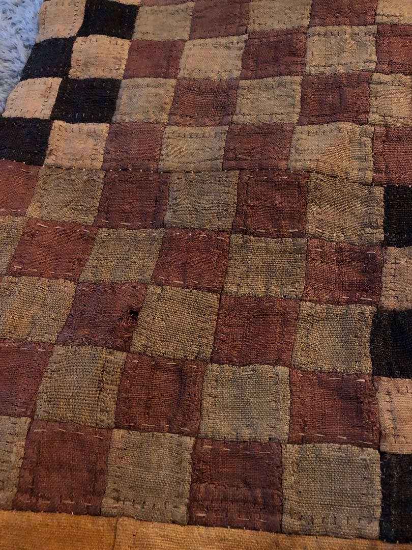 クバ族　草ビロード　貴重　アンティーク
