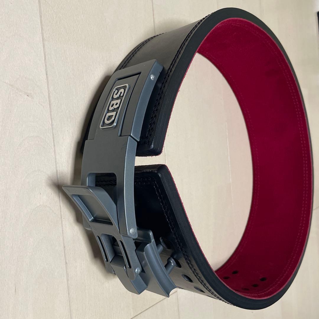 【XL】SBD トレーニング・パワーベルト ブラック/レッド